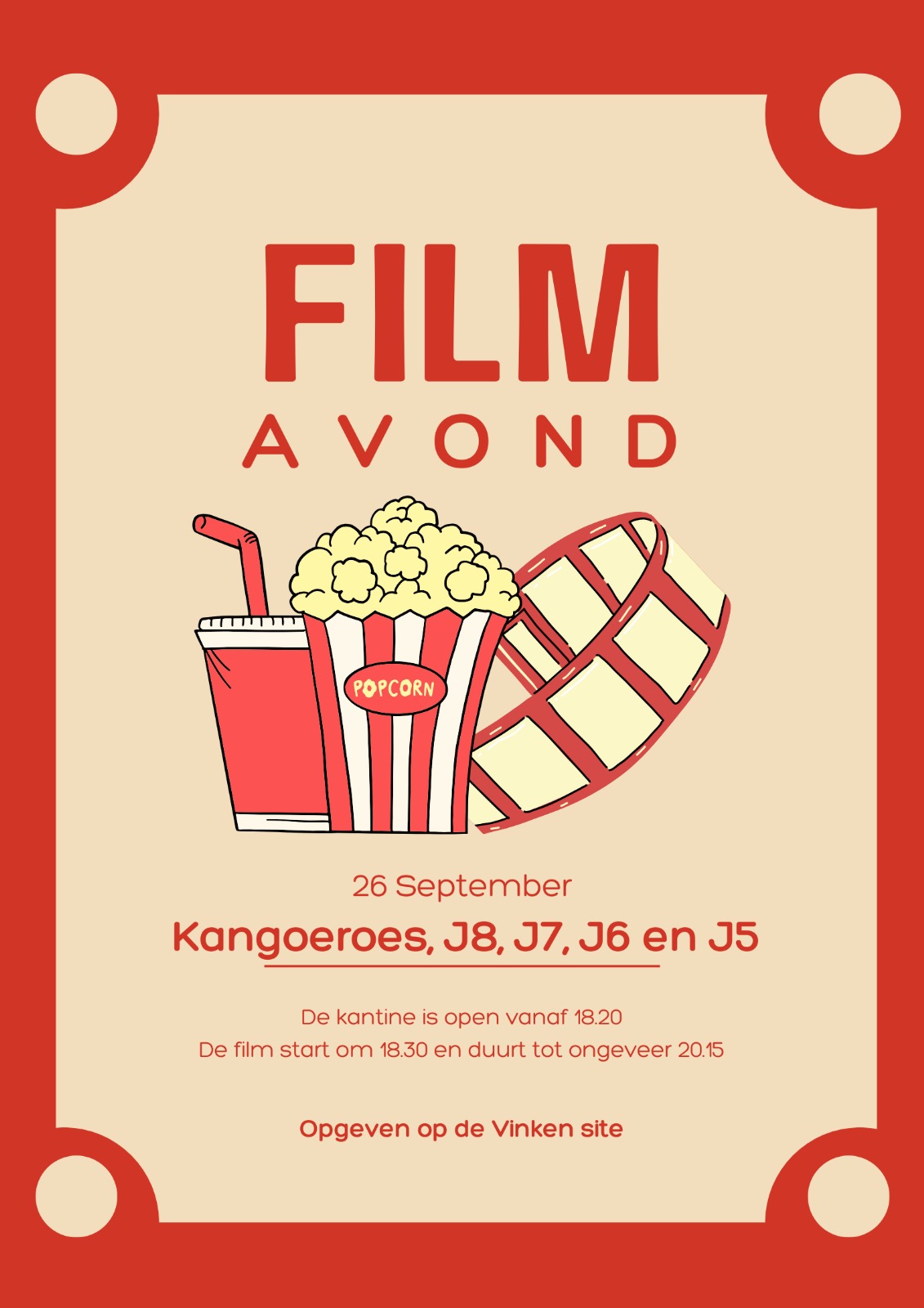 Filmavond kangoeroes en pupillen - 30 januari