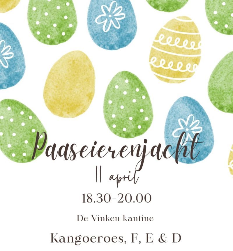 Kangoeroe- en pupillenavond 11 april