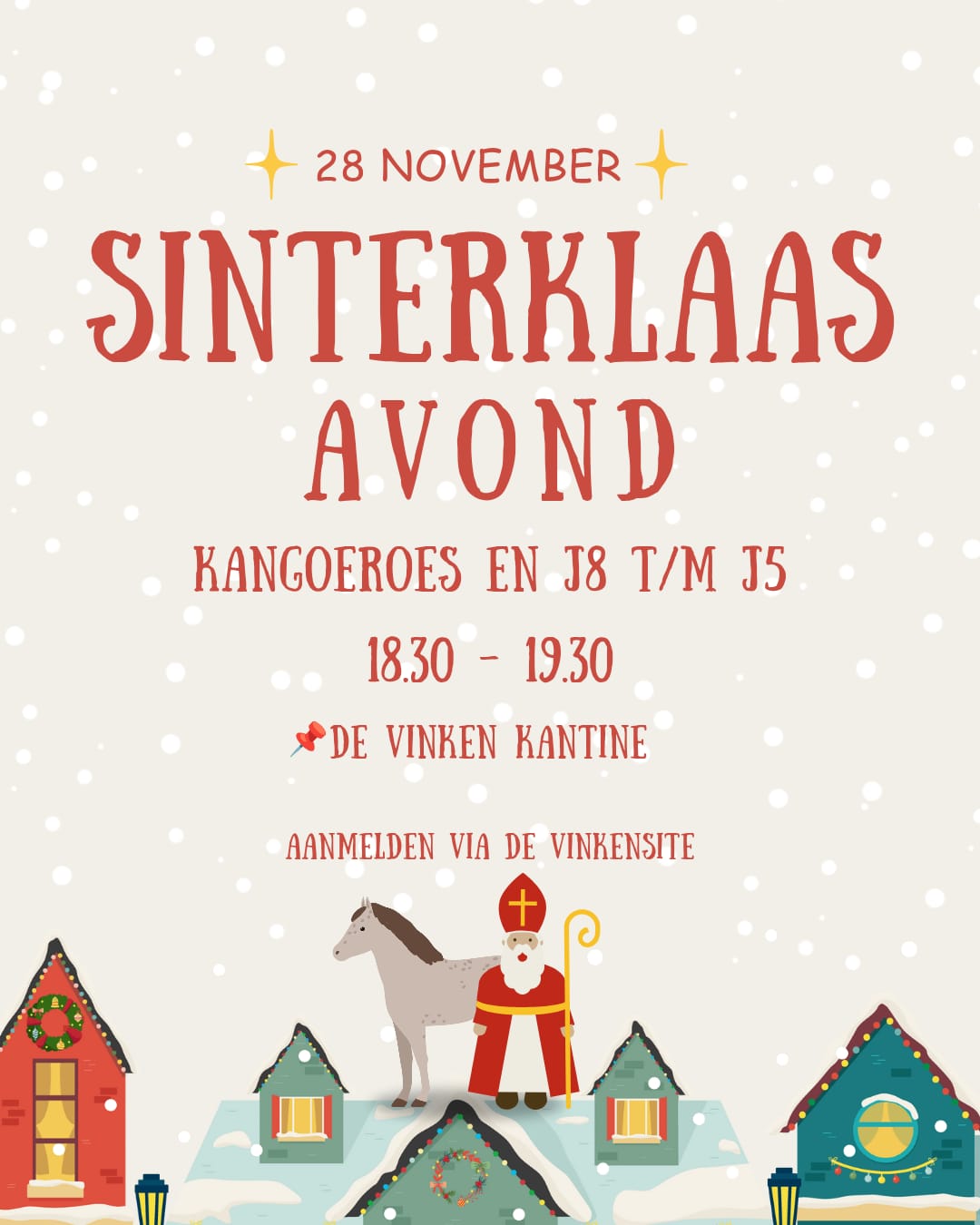 Sinterklaasavond kangoeroes en pupillen | 28 november